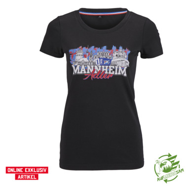 T-Shirt Monnem City Schwarz Ladies