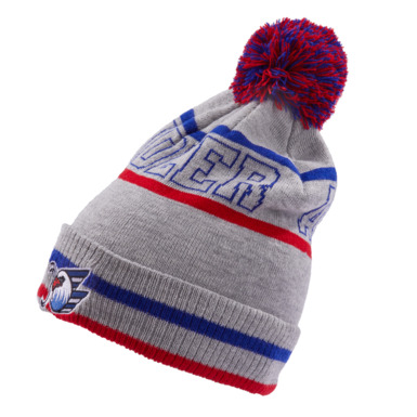 Beanie Bommel Grau 24